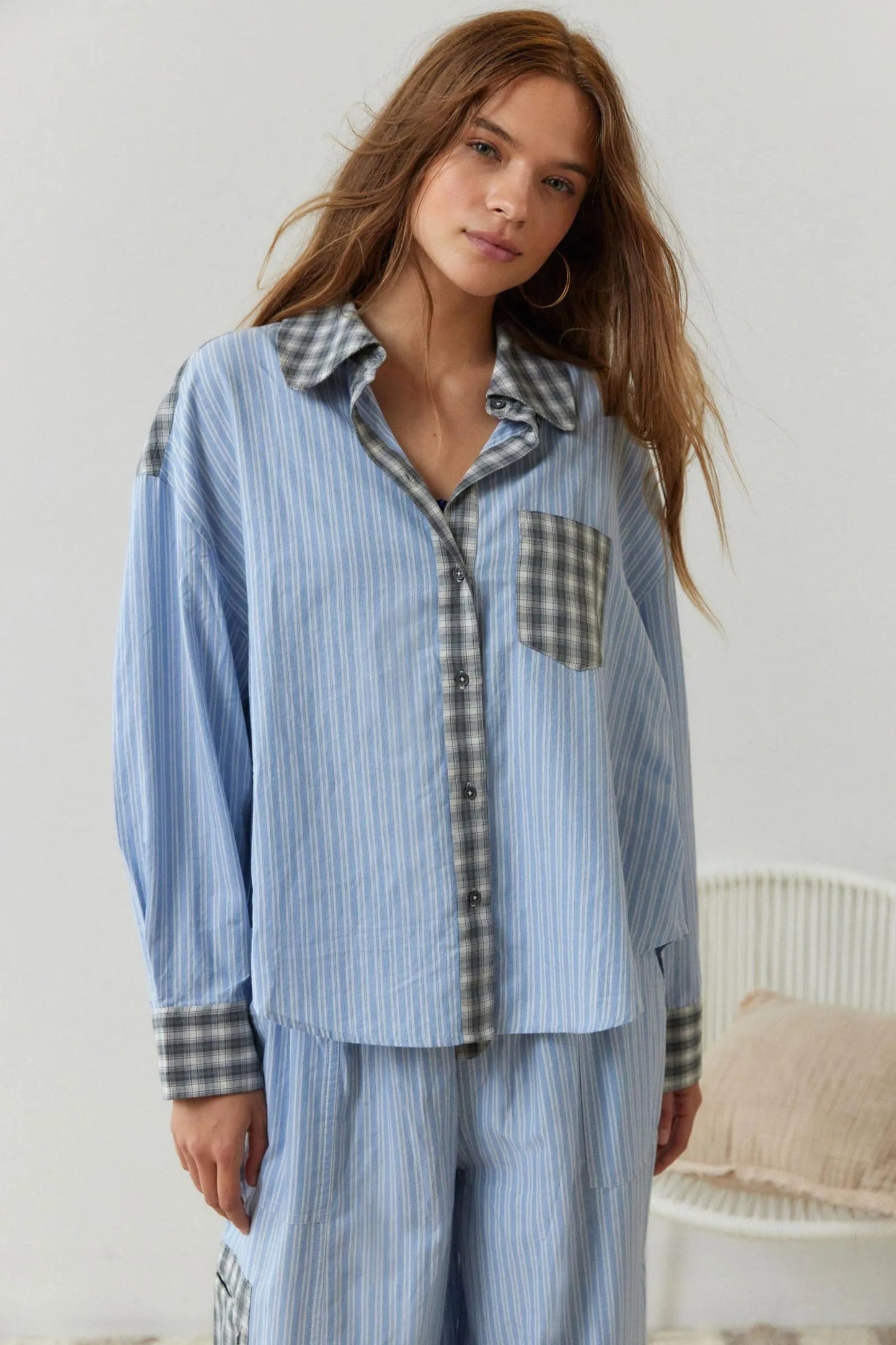 Classic Striped 2 Piece Women's Outfit - Olytrend