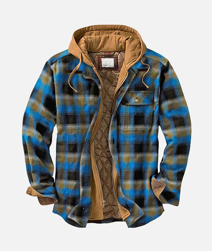 Image of Carter | Men's Quilted Lined Hooded Jacket