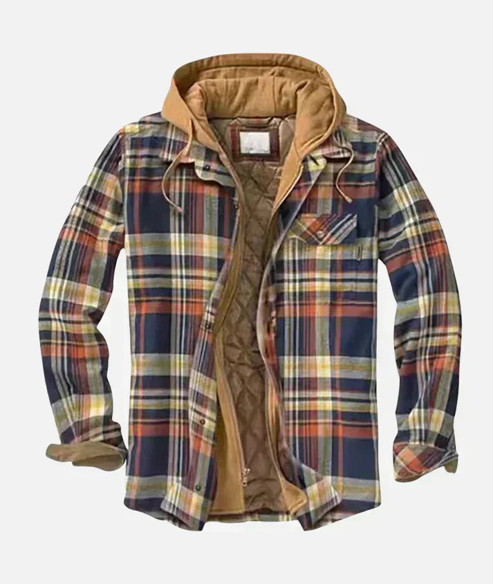 Image of Carter | Men's Quilted Lined Hooded Jacket