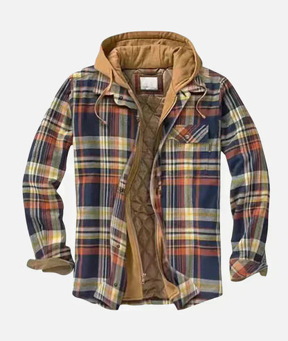 Image of Carter | Men's Quilted Lined Hooded Jacket