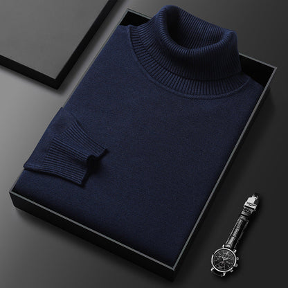 Cashmere Blend Turtleneck – Nordin-Dark blue-XS-The Livary
