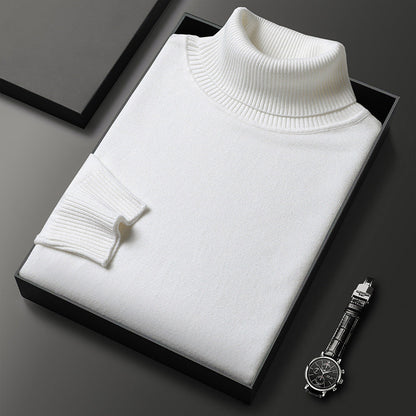 Cashmere Blend Turtleneck – Nordin-White-XS-The Livary