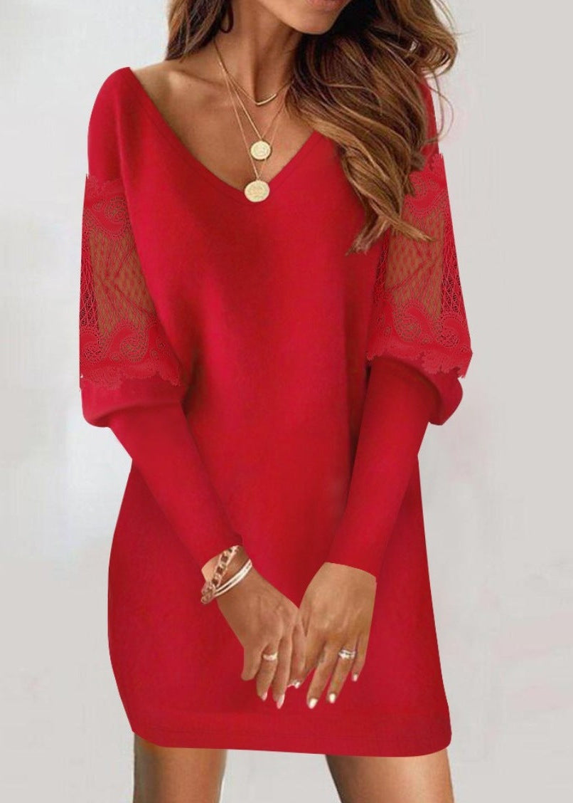 Image of Cassandra | Women's V-Neck Bodycon Mini Dress