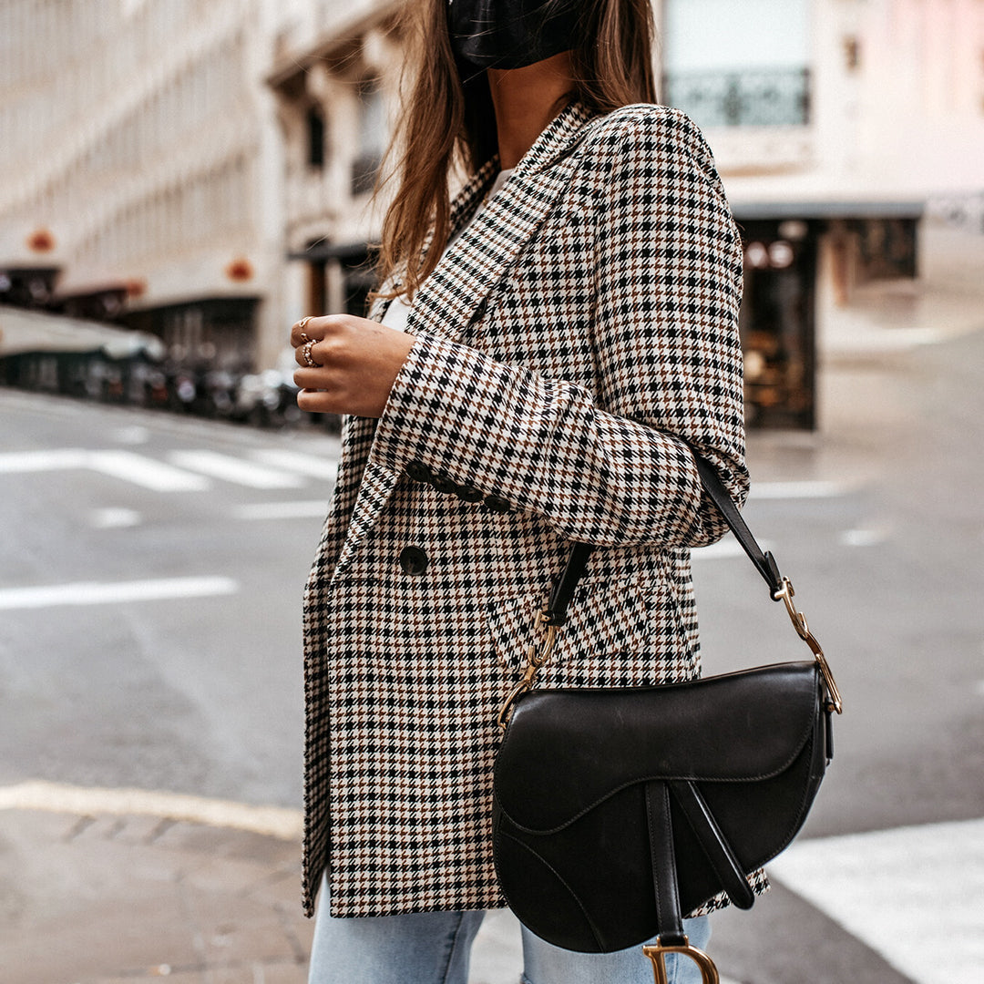 Plaid Jacket For Ladies