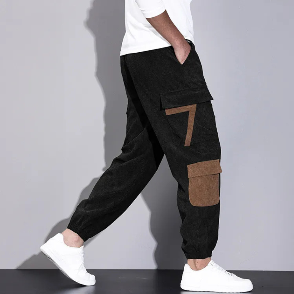 Relaxed Fit Mens Cargo Pants - Pexav