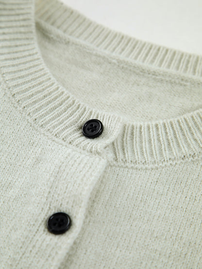 Relaxed Fit Open Front Sweater Vest