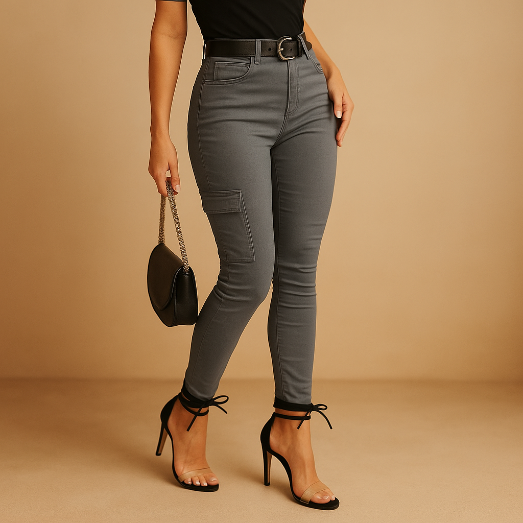 Comfortable Women's Cotton Cargo Pants - Nocini