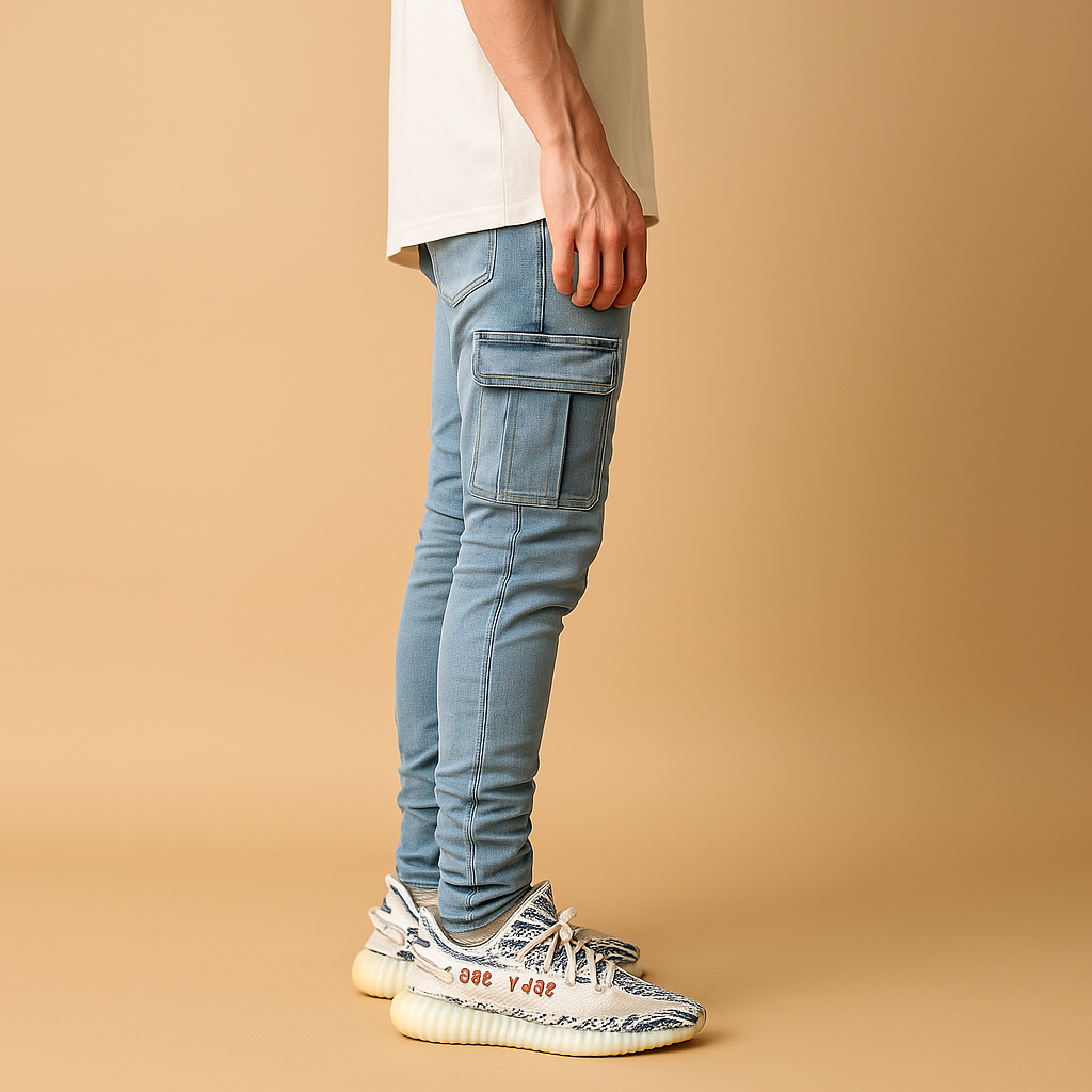 Men’s casual cotton pants with loose fit and breathable fabric, ideal for everyday wear, relaxed days, and travel comfort.