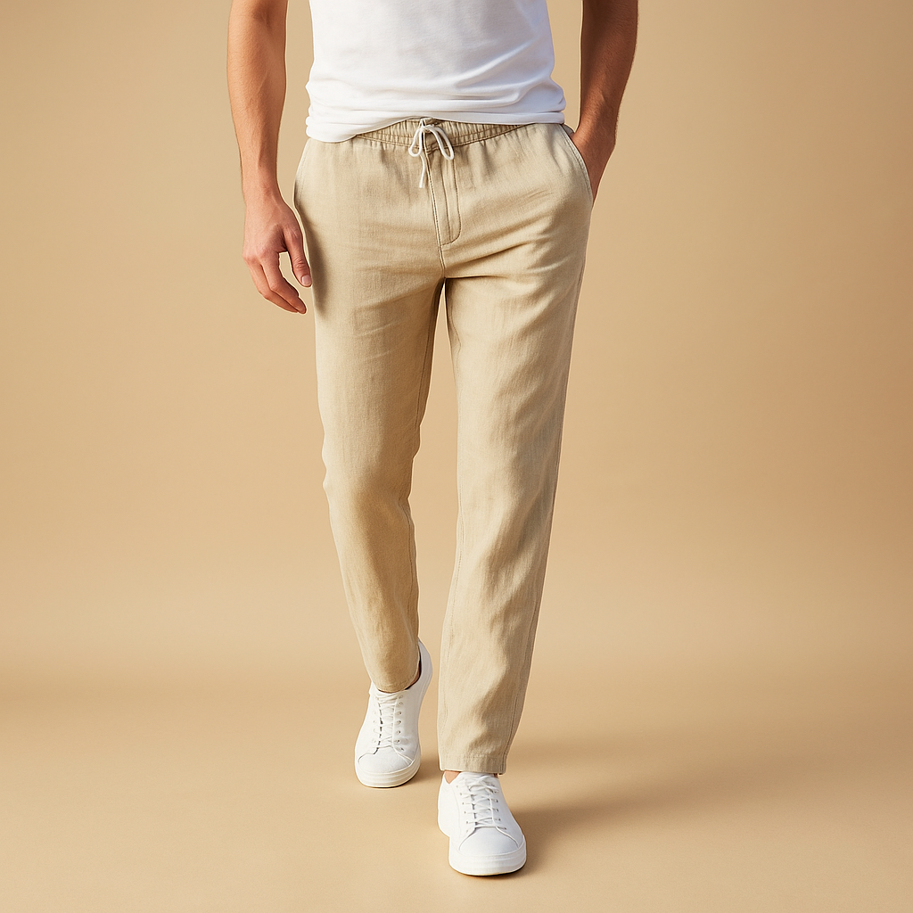 Comfortable Mens Elastic Waist Pants - Nocini