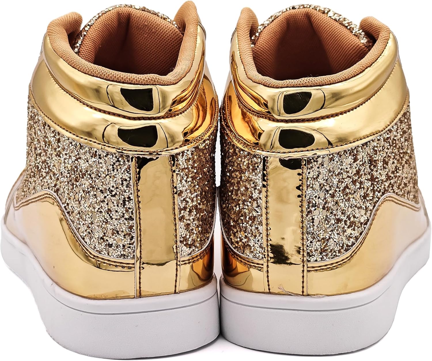 Casual Glitter Sneakers - NeonFlash-Black-5.5-Nora Luxe