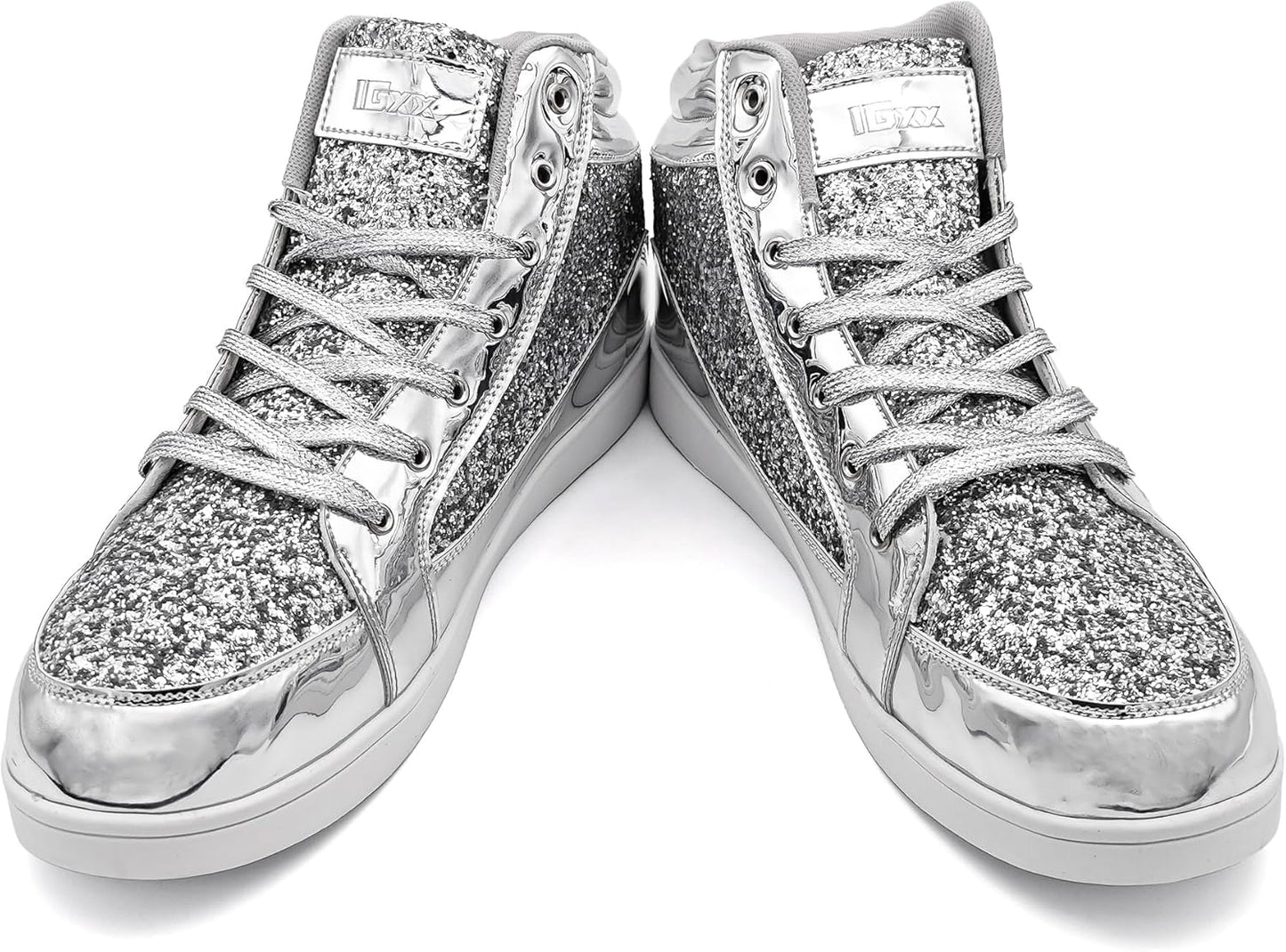Casual Glitter Sneakers - NeonFlash-Black-5.5-Nora Luxe