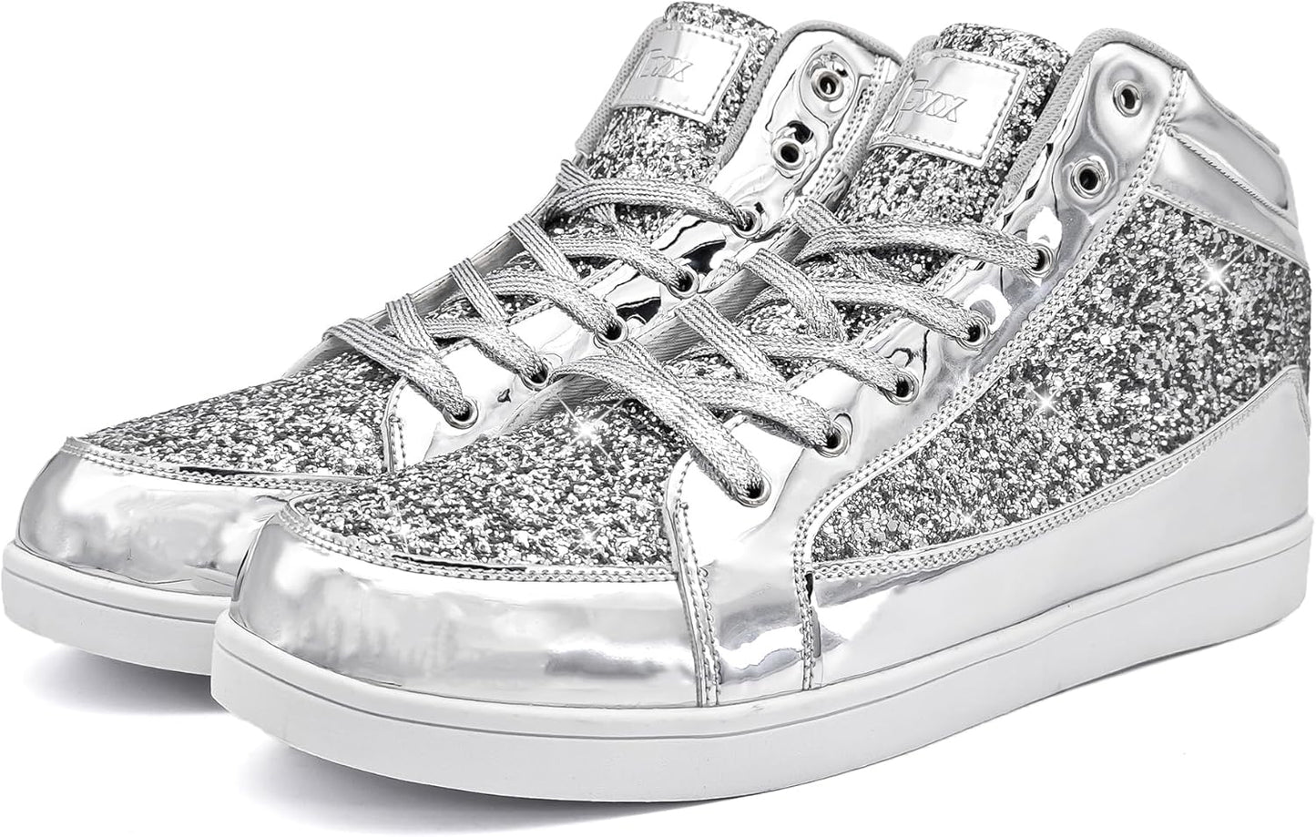 Casual Glitter Sneakers - NeonFlash-Black-5.5-Nora Luxe