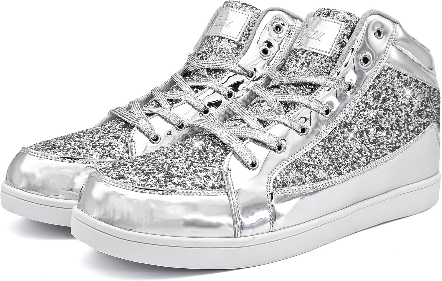 Casual Glitter Sneakers - NeonFlash-Black-5.5-Nora Luxe