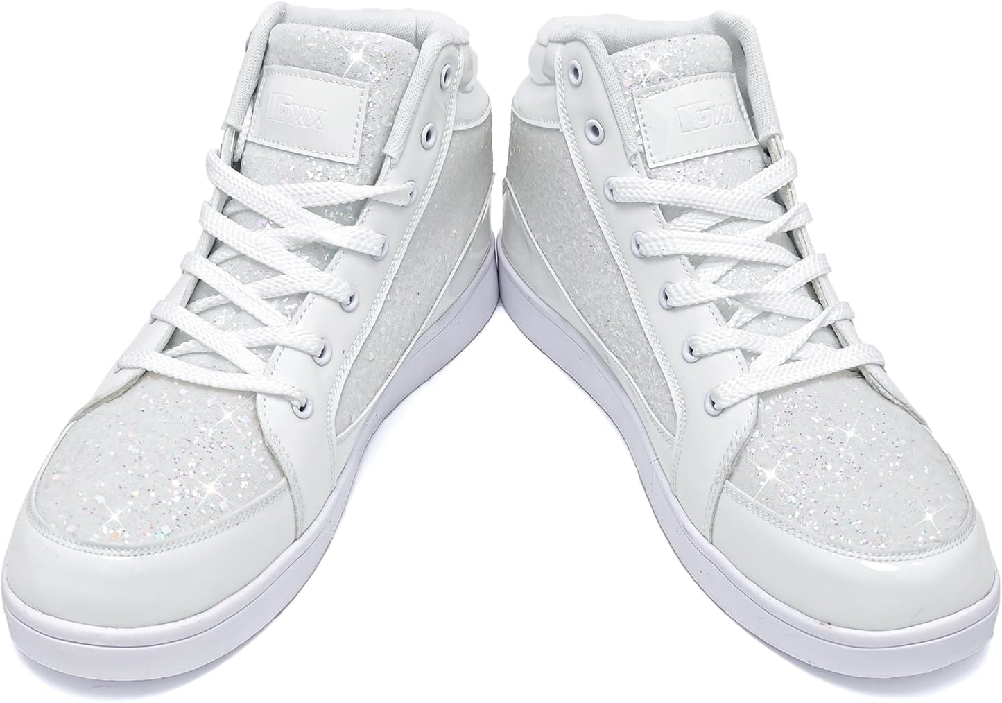 Casual Glitter Sneakers - NeonFlash-Black-5.5-Nora Luxe