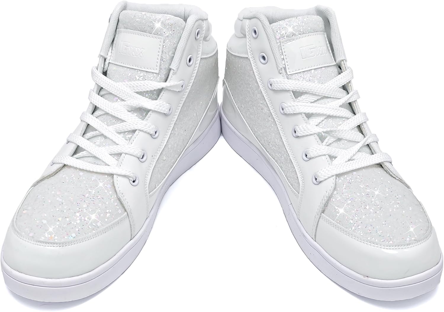 Casual Glitter Sneakers - NeonFlash-Black-5.5-Nora Luxe