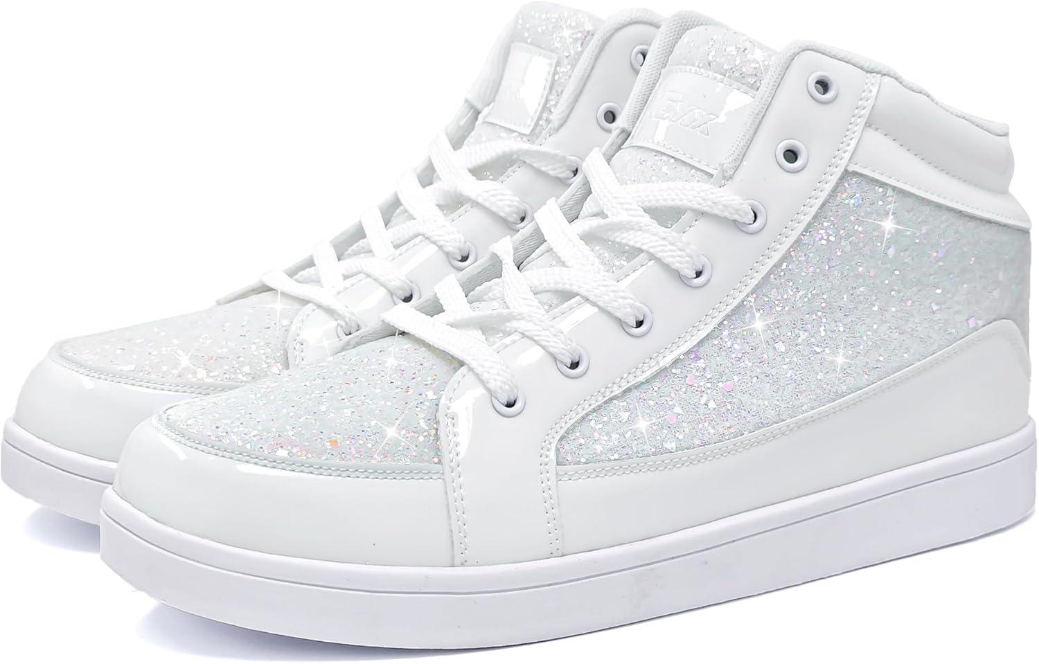 Casual Glitter Sneakers - NeonFlash-Black-5.5-Nora Luxe