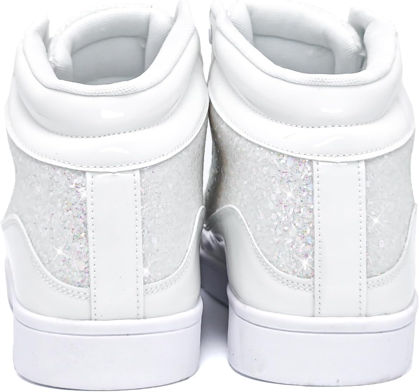 Casual Glitter Sneakers - NeonFlash-Black-5.5-Nora Luxe