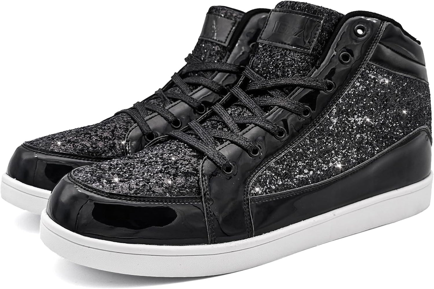 Casual Glitter Sneakers - NeonFlash-Black-5.5-Nora Luxe