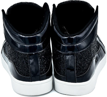 Casual Glitter Sneakers - NeonFlash-Black-5.5-Nora Luxe