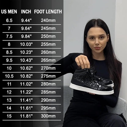 Casual Glitter Sneakers - NeonFlash-Black-5.5-Nora Luxe