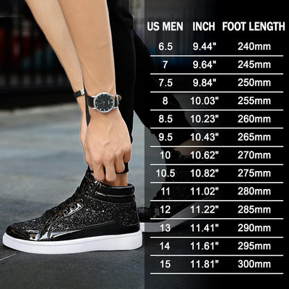 Casual Glitter Sneakers - NeonFlash-Black-5.5-Nora Luxe