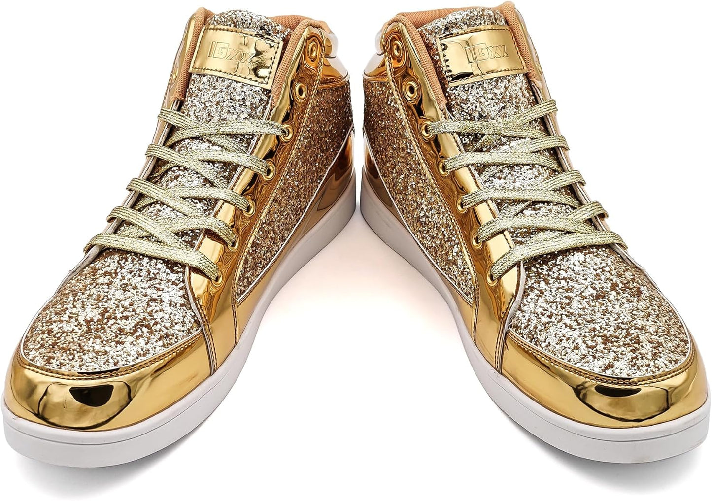 Casual Glitter Sneakers - NeonFlash-Black-5.5-Nora Luxe