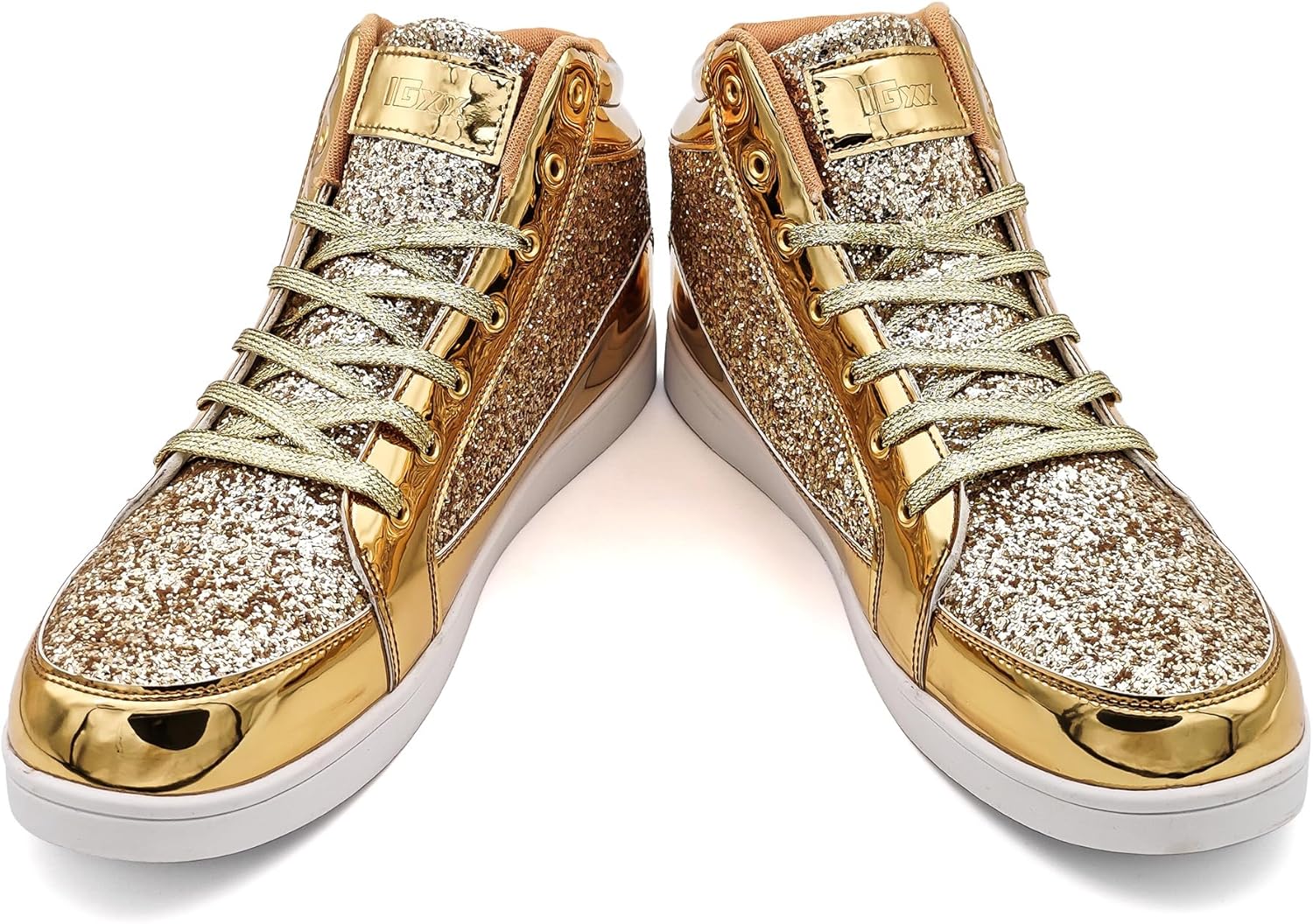 Casual Glitter Sneakers - NeonFlash-Black-5.5-Nora Luxe