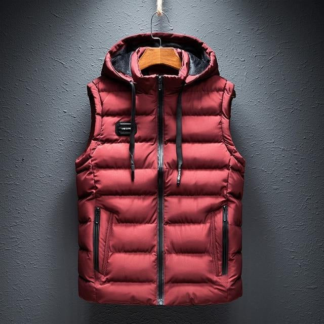Relaxed Fit Hoodie Vest