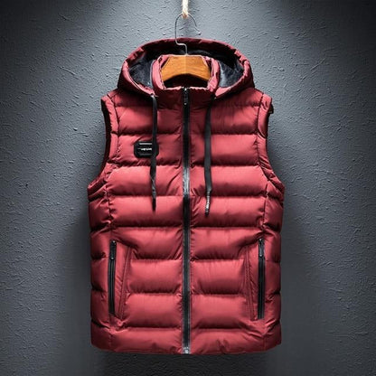 Relaxed Fit Hoodie Vest