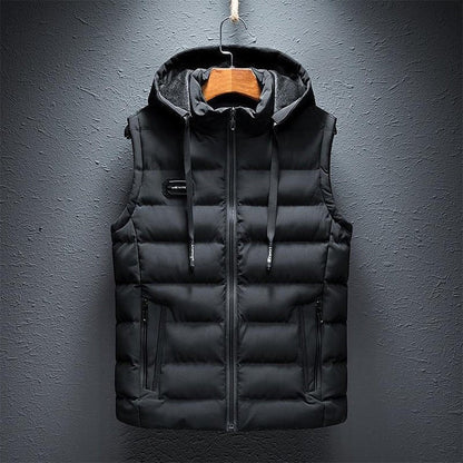 Relaxed Fit Hoodie Vest