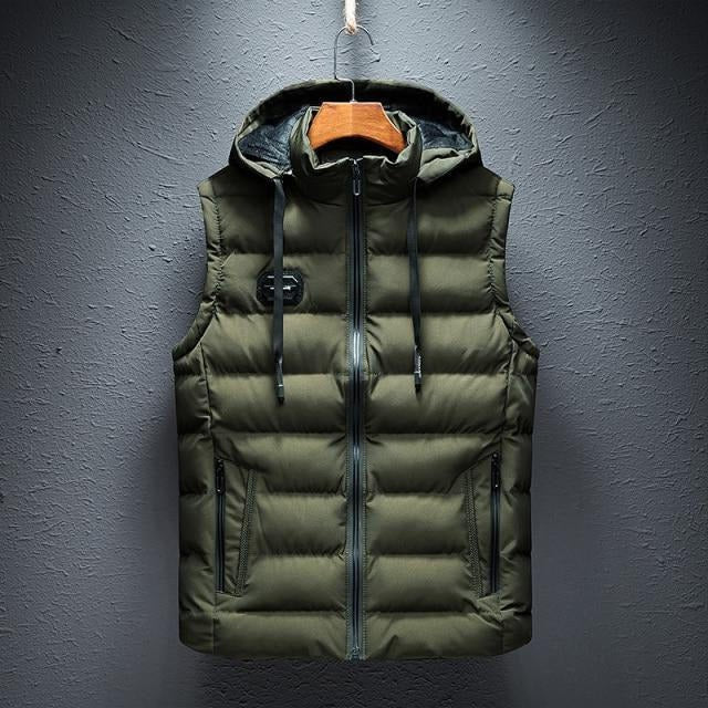 Relaxed Fit Hoodie Vest