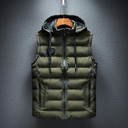Relaxed Fit Hoodie Vest