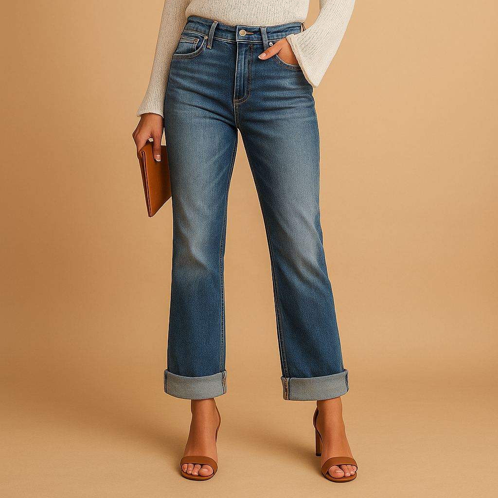 Relaxed Fit Distressed Womens Jeans Ivy - Nocini