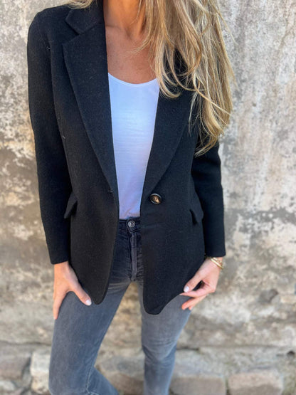 Casual Ladies Blazer - Elisa-Black-S-Nora Luxe