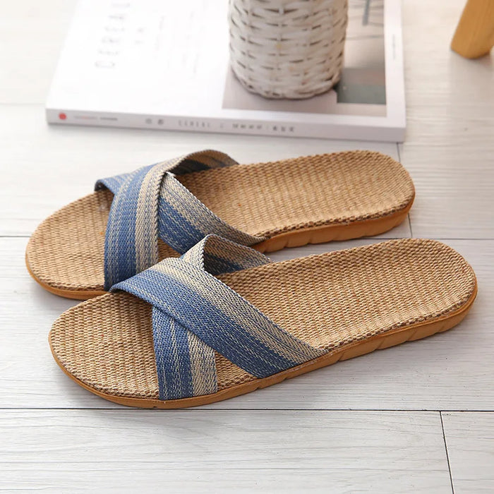 Comfortable Men's Linen Slip On Shoes - Pexav