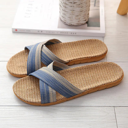 Comfortable Men's Linen Slip On Shoes - Pexav
