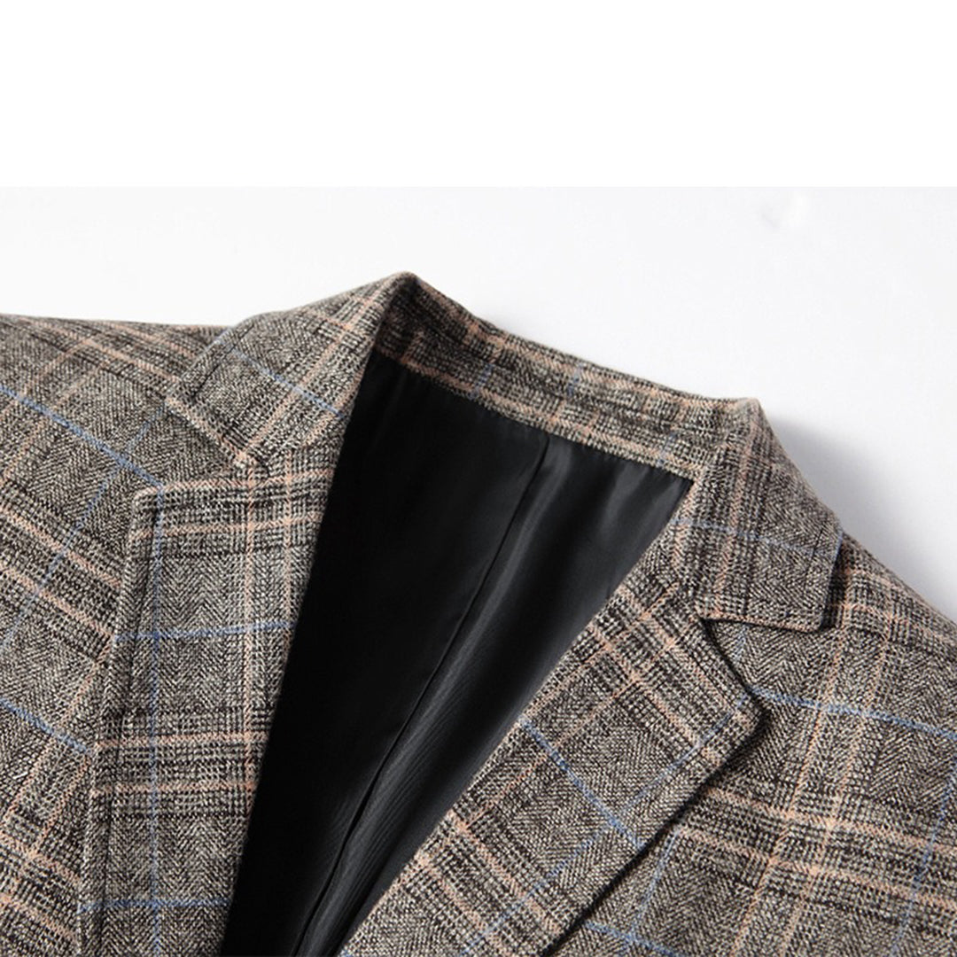 Casual Men's Blazer - Alvaro-Gray-XS-Nora Luxe