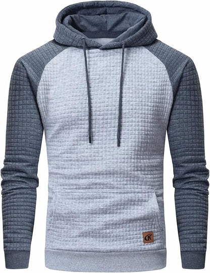 Casual Men's Hoodie - Timo-Light Gray Gray-S-Nora Luxe