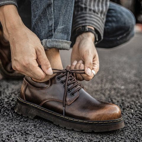 Comfortable Mens Lace Up Sneakers Milo - Pexav