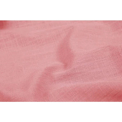 Casual men's linen shirt with long sleeves – Milan-Pink-S-Nora Luxe