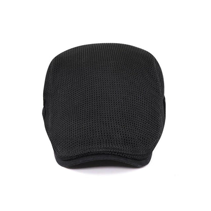 Casual Mesh Beret for Men - AirFlow-White-Nora Luxe