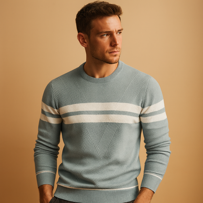 Relaxed Fit Crew Neck Sweater for Men - Nocini