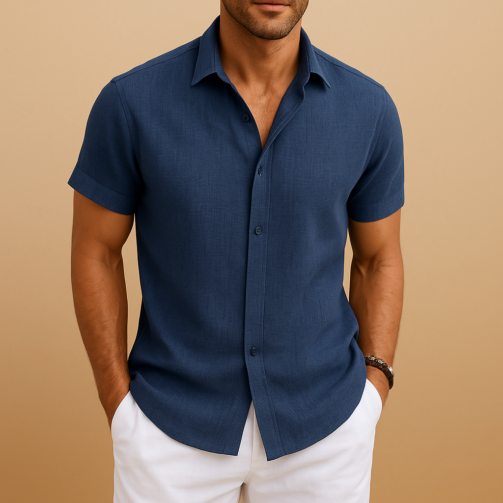 Regular Fit Mens Casual Button Shirt - Nocini