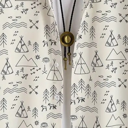 Casual Shirt with Print for Men - Emilio-S-Nora Luxe