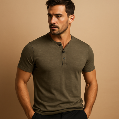 Relaxed Fit Mens Cotton Tee - Nocini