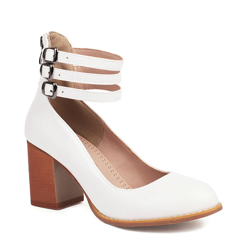Comfortable Ankle Strap Sandals with High Heel