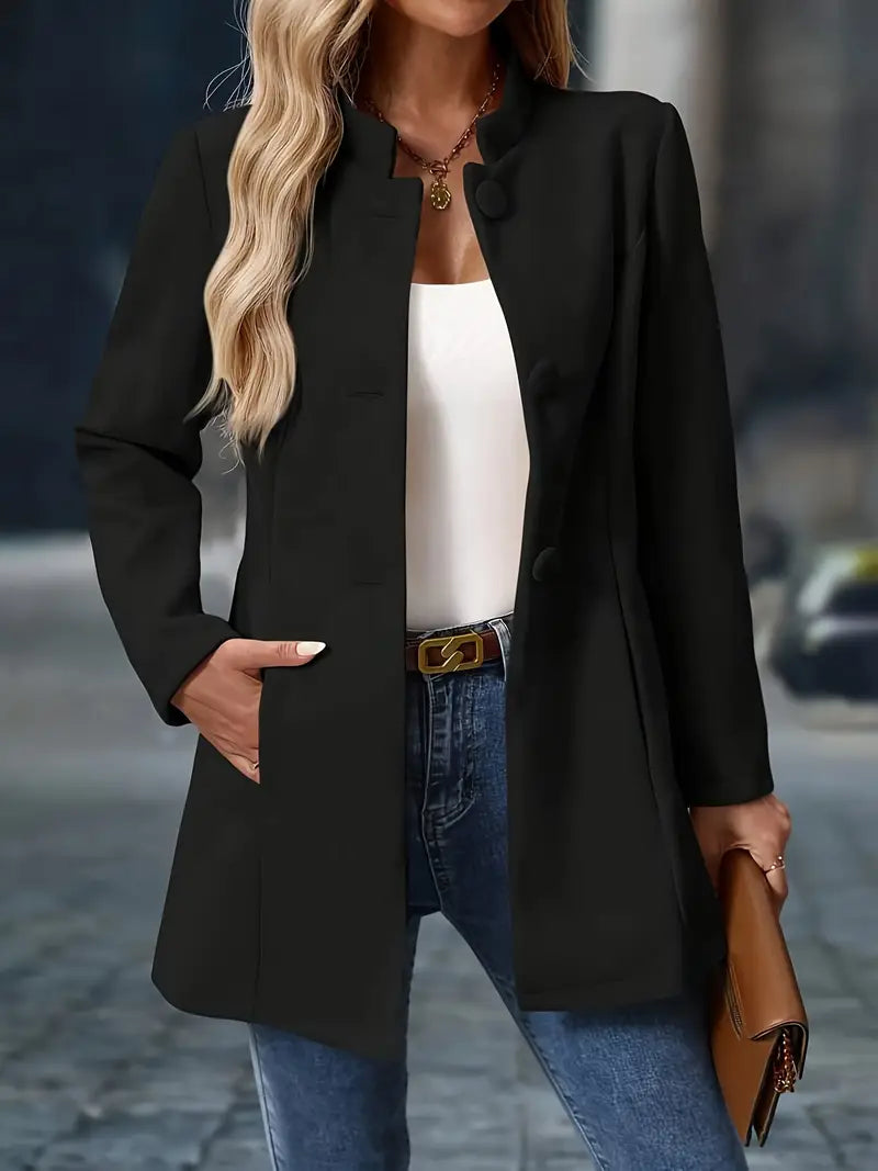 Ladies Warm Winter Parka with Fall Pattern