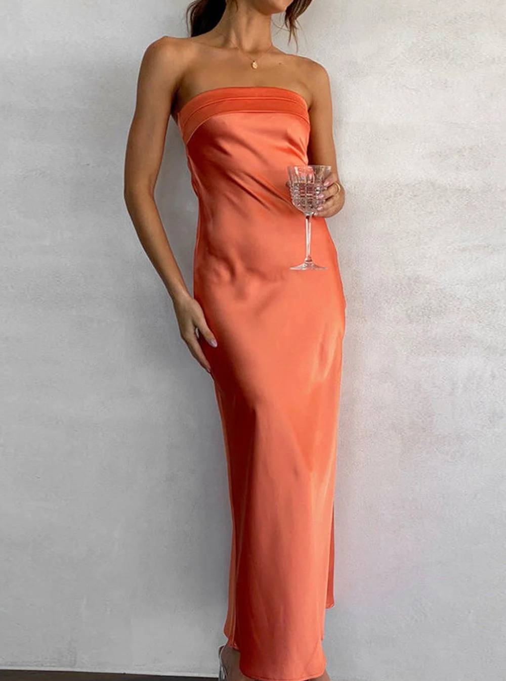 Elegant Strapless Evening Dress for Women