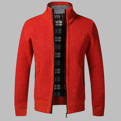 Trendy Crew Neck Knit Sweater for Men