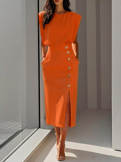 Elegant Casual Knee Length Dress